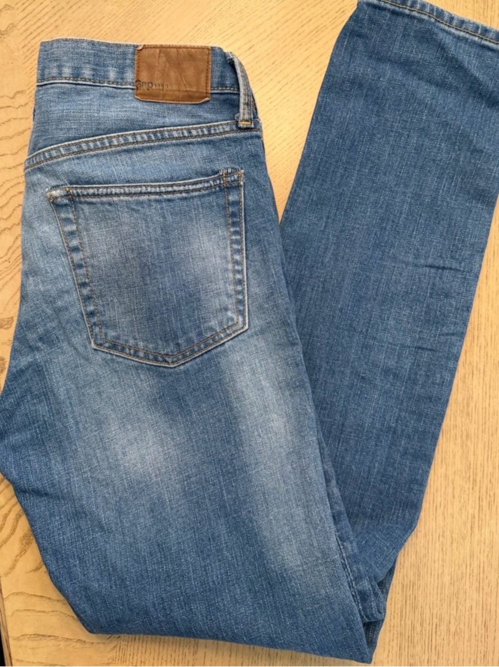 Classiccore Preppy Streetwear Gap 1969 Light Blue Denim Skinny Fit Jeans 31x32 - Picture 8 of 11